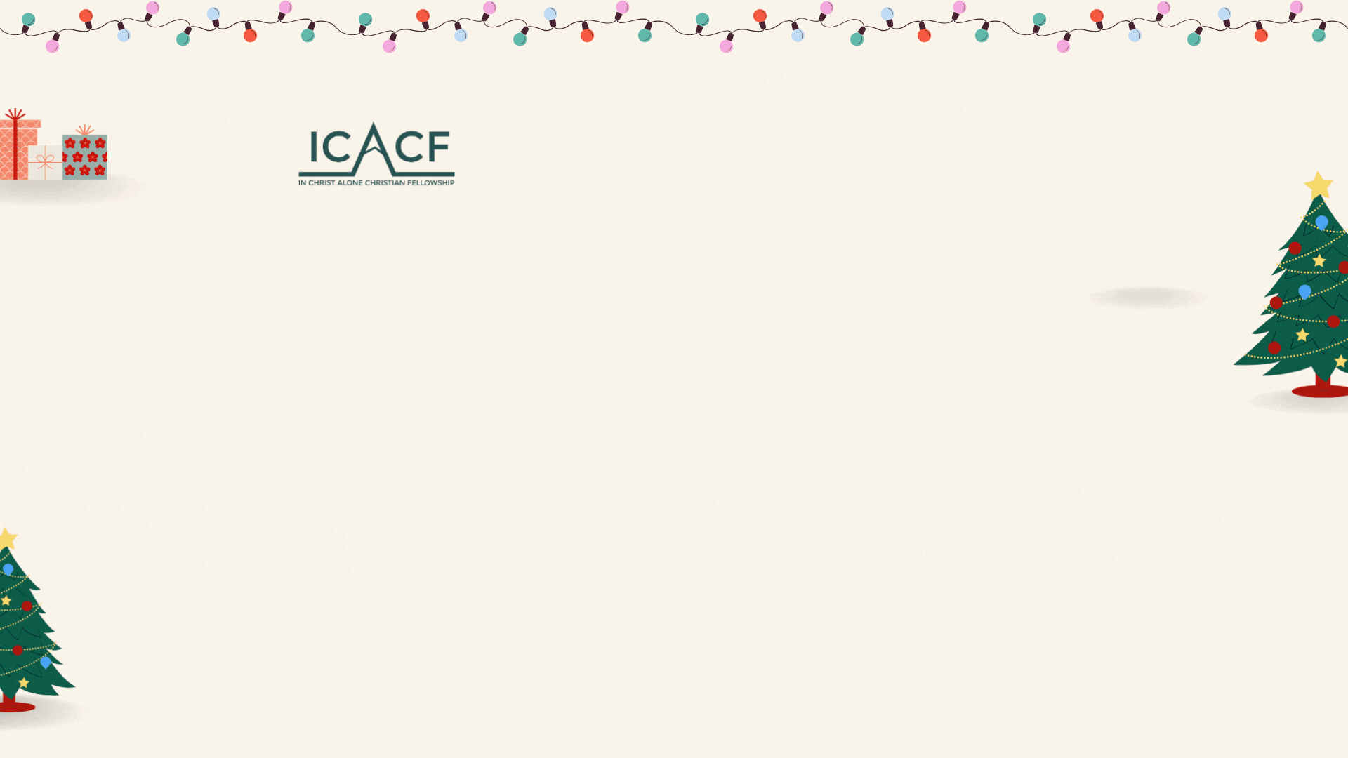 In Christ Alone Christian Fellowship Poster